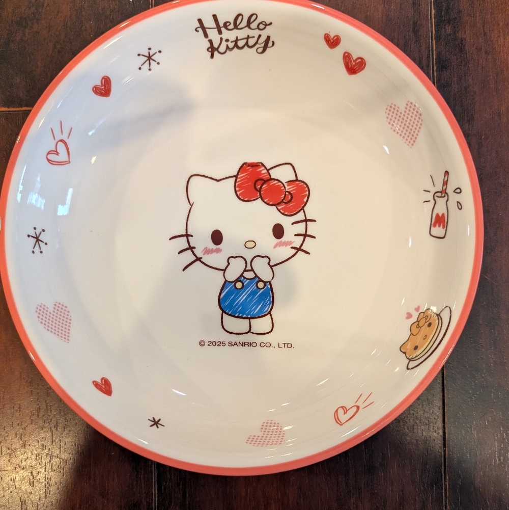 Hello Kitty Bowl with Red and Blue Design